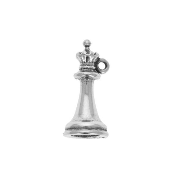 Made On Terra White Queen Chess Set Cute Bracelet Pendant Charm 